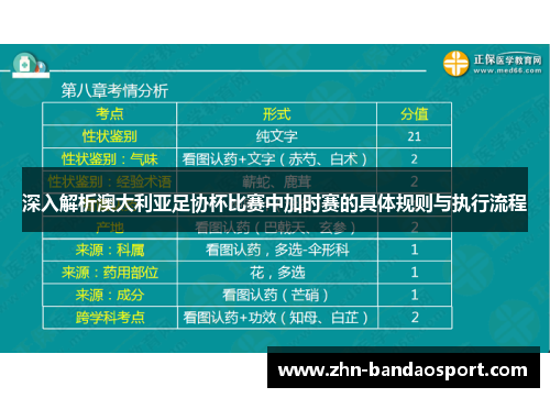 深入解析澳大利亚足协杯比赛中加时赛的具体规则与执行流程